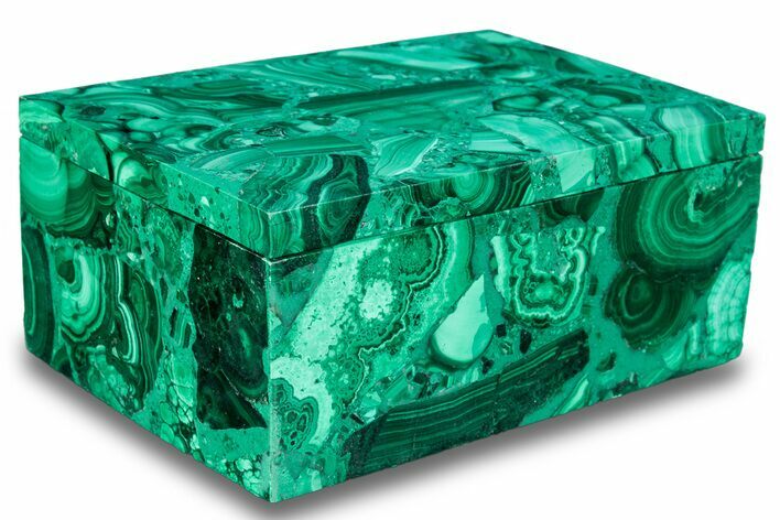 Wide Malachite Jewelry Box - Congo #263364